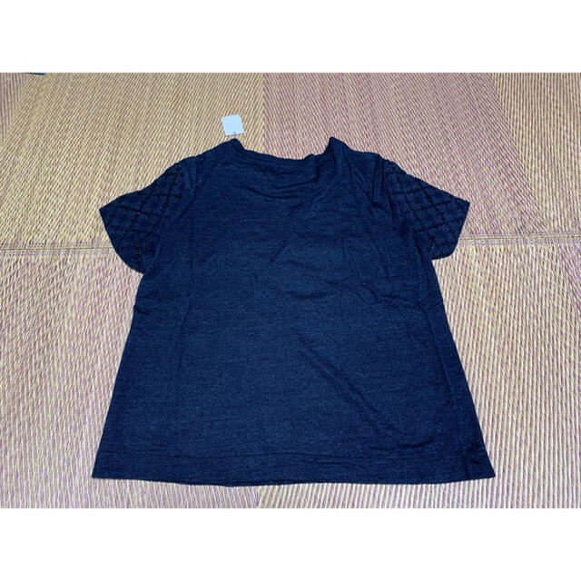 【新品未使用】45r インディゴ　カットワークTシャツ