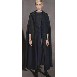 ディオール(Christian Dior) ロングコート(レディース)（ブラック/黒色 