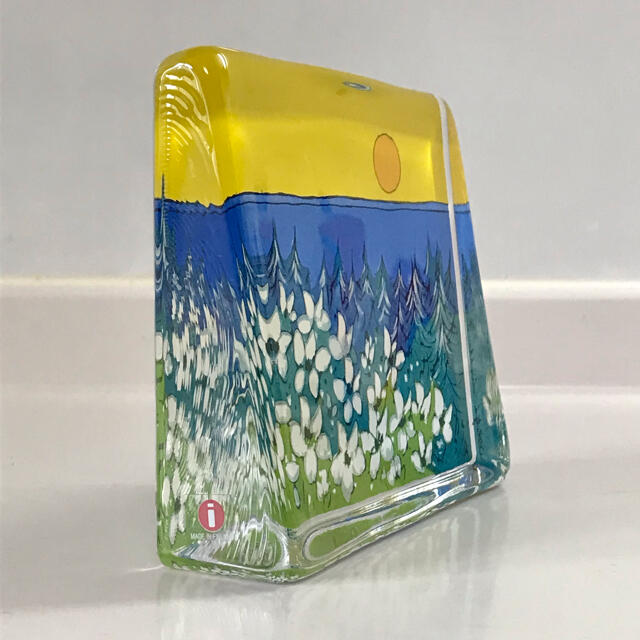 iittala(イッタラ)のiittala ヘルヤ ガラスカード(大) "Lämpö Auringon" インテリア/住まい/日用品のインテリア小物(置物)の商品写真