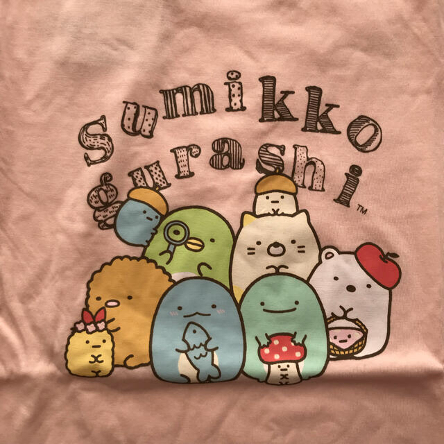 サンエックス(サンエックス)のすみっこぐらし ロンT 長袖Tシャツ 120 ピンク 新品未使用 キッズ/ベビー/マタニティのキッズ服女の子用(90cm~)(Tシャツ/カットソー)の商品写真