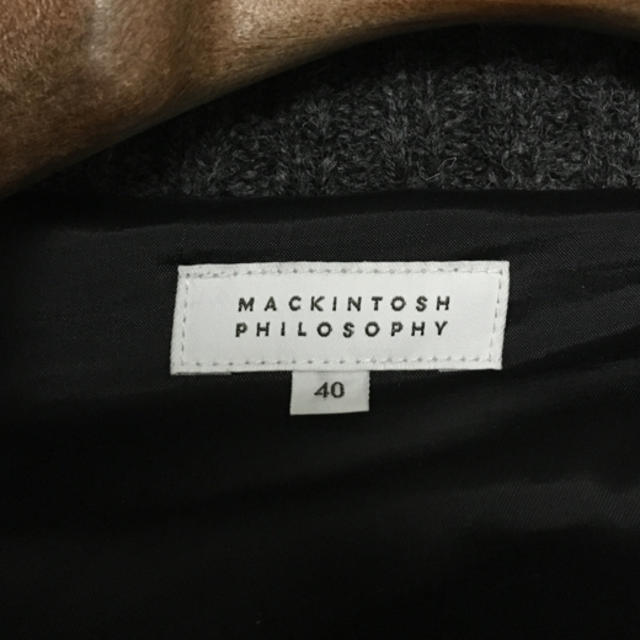 MACKINTOSH PHILOSOPHY(マッキントッシュフィロソフィー)の美品 マッキントッシュフィロソフィー ニット ダッフルコート メンズ 40 メンズのジャケット/アウター(ダッフルコート)の商品写真
