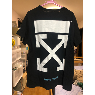 オフホワイト(OFF-WHITE)の美品Off-white 17ss アローロゴ Tシャツ Ｓサイズ(Tシャツ/カットソー(半袖/袖なし))