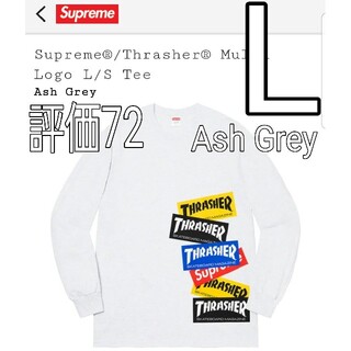 Supreme®/Thrasher® Multi Logo L/S Tee L(Tシャツ/カットソー(七分/長袖))
