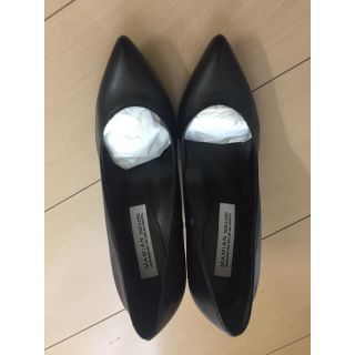 マミアン(MAMIAN)のMAMIAN ブラックスムース 8㎝ヒール 23.5 新品(ハイヒール/パンプス)