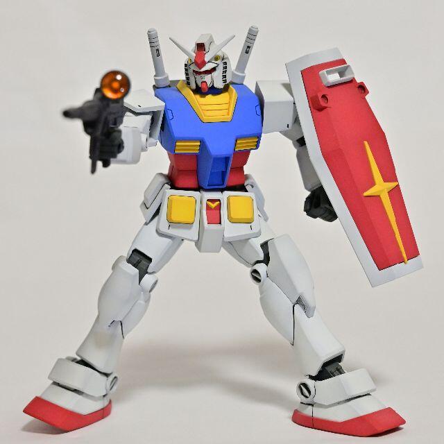 完成品 HGUC 1/144 ガンダム、ガンキャノン×2 全塗装品 3体 完成品 HGUC 1/144 ガンダム、ガンキャノン×2 全塗装品 3体
