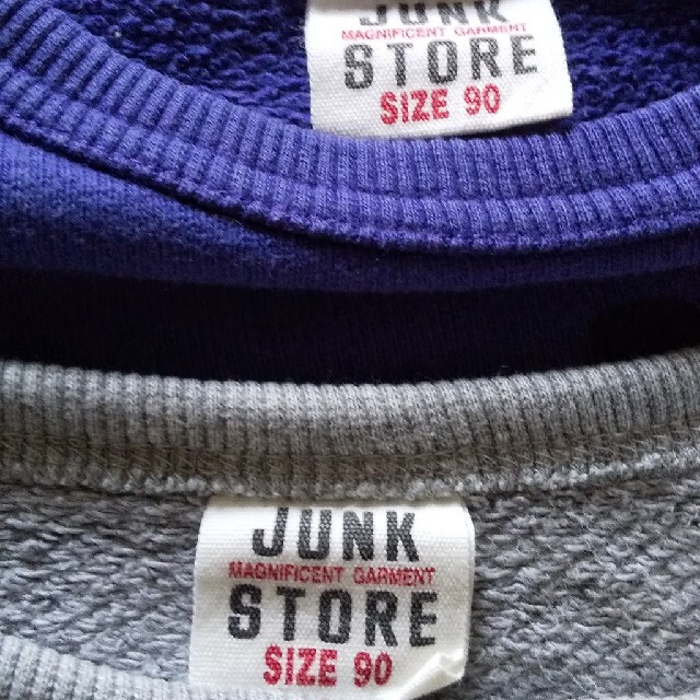 JUNK STORE(ジャンクストアー)のいちご様専用♪キッズトレーナー 2枚 男の子90＊JUNK STORE キッズ/ベビー/マタニティのキッズ服男の子用(90cm~)(Tシャツ/カットソー)の商品写真