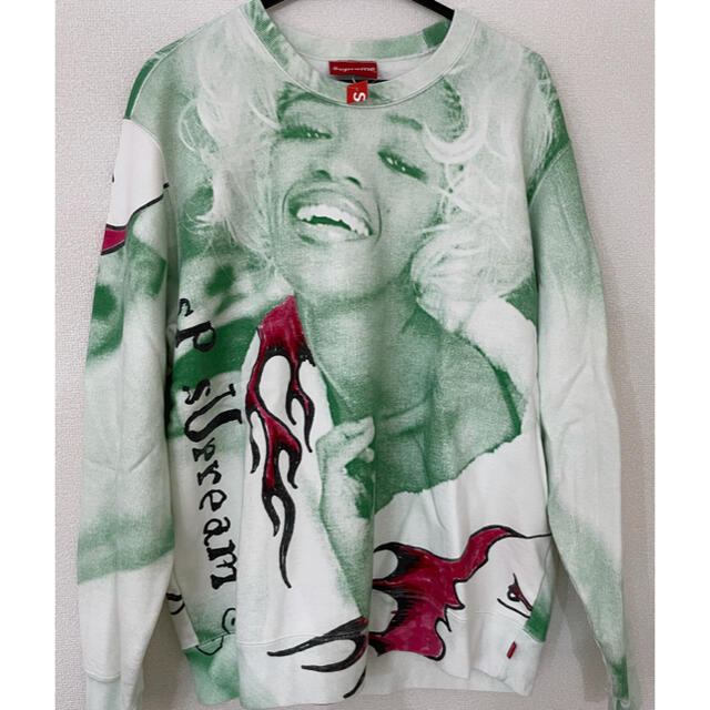 スウェット新品未使用品　Supreme  Naomi Crewneckgreen  M