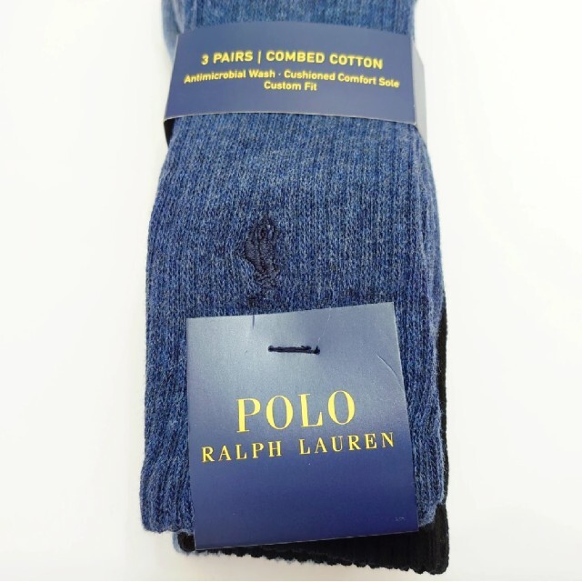 POLO RALPH LAUREN(ポロラルフローレン)のPOLO RALPH LAUREN   ポロラルフローレン   ソックス 3足組 メンズのレッグウェア(ソックス)の商品写真