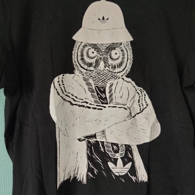 adidas originals フクロウB-BOY Tシャツ | フリマアプリ ラクマ 大人気 アディダス オリジナルス フクロウビックプリント Tシャツ 美品 激レア