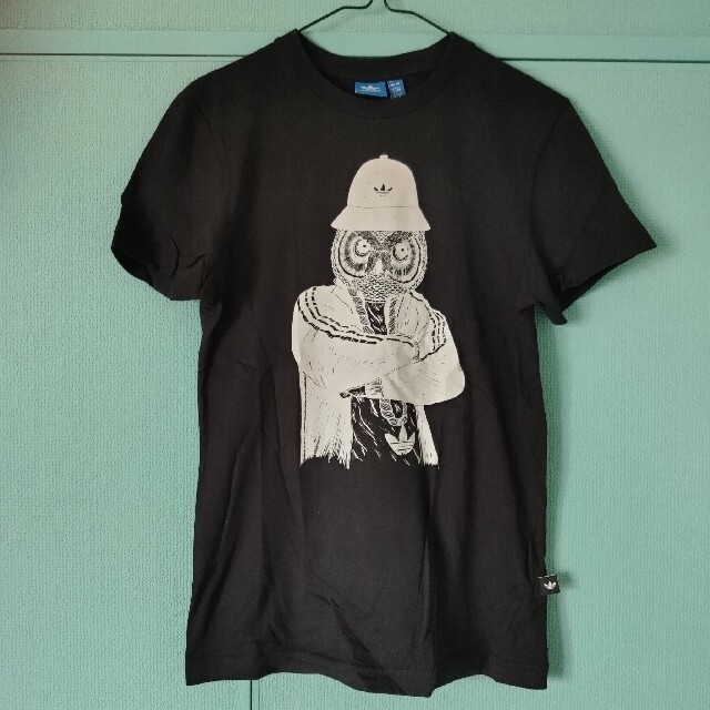 adidas originals フクロウB-BOY Tシャツ 大人気 アディダス オリジナルス フクロウビックプリント Tシャツ 美品 激レア
