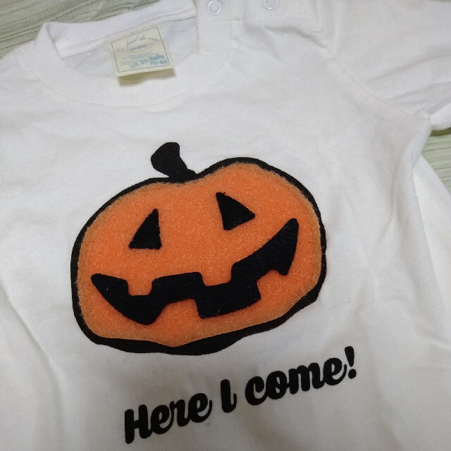 gelato pique(ジェラートピケ)の《新品タグ付》ジェラートピケベビー☆ハロウィンパンプキンTシャツ70〜80cm キッズ/ベビー/マタニティのベビー服(~85cm)(Ｔシャツ)の商品写真