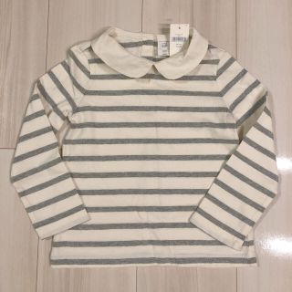 ベビーギャップ(babyGAP)の新品　ベビーギャップ　襟付きボーダーカットソー　95(Tシャツ/カットソー)