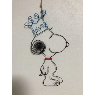 スヌーピー(SNOOPY)のガーランド　スヌーピー　SNOOPY ワイヤークラフト　ワイヤーアート　壁掛け(インテリア雑貨)