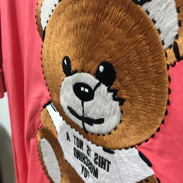MOSCHINO - MOSCHINO モスキーノ ワンピース ロングTシャツ 刺繍