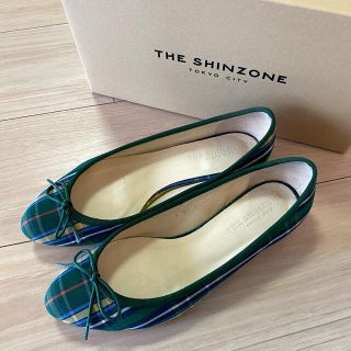 シンゾーン(Shinzone)のシンゾーン チェックパンプス　22.5cm(ハイヒール/パンプス)