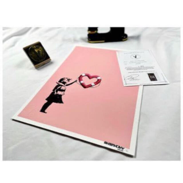 Banksy x Post Modern Vandal (PINK) ED85 エンタメ/ホビーの美術品/アンティーク(版画)の商品写真