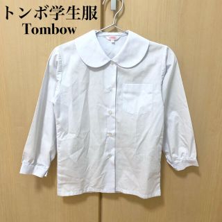 美品　トンボ学生服　スクールブラウス　丸襟　長袖　ブラウス　白　130(ブラウス)