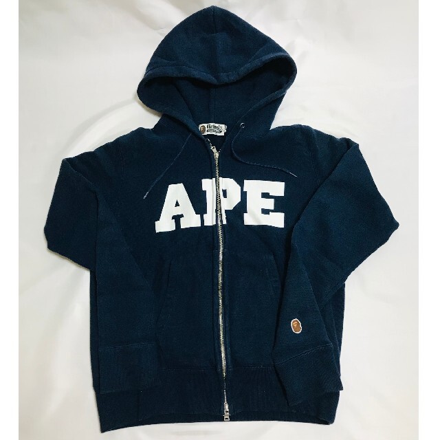 ネイビー使用回数A BATHING APE　アベイシングエイプ　パーカー