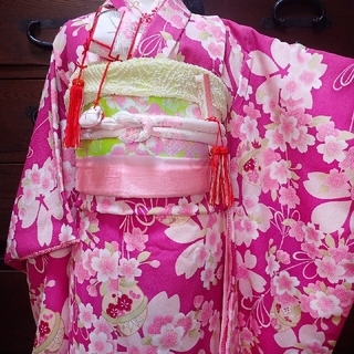 七歳 乙葉紫桜 お着物・帯の通販 by 夜の空's shop｜ラクマ