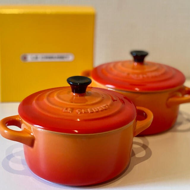 LE CREUSET(ルクルーゼ)のル・クルーゼ　mini cocotte 2個セット インテリア/住まい/日用品のキッチン/食器(食器)の商品写真