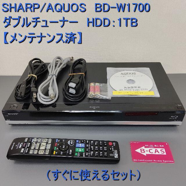 出産祝い BD-W1600 SHARP 映像機器 AQUOS SHARP HDDは新品2TB交換第9弾