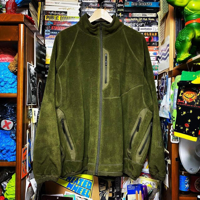 SSZ RETRO MIL FLEECE カーキ フリースジャケット