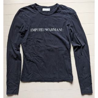 エンポリオアルマーニ(Emporio Armani)のEMPORIO ARMANI エンポリオアルマーニ◆ロンT S 黒◆美品N(シャツ/ブラウス(長袖/七分))