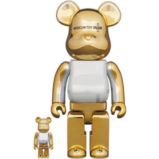 メディコムトイ(MEDICOM TOY)のBE@RBRICK MEDICOM TOY PLUS GOLD CHROME(フィギュア)