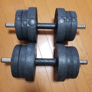 La-VIE ラ・ヴィ メガダンベルセット 20kg(10kg×2個)(トレーニング用品)