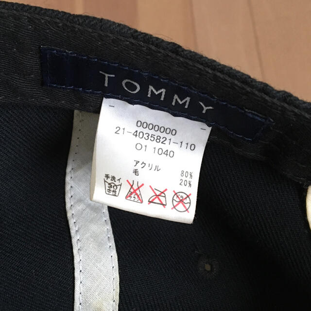 TOMMY(トミー)のTOMMY キャップ　黒 メンズの帽子(キャップ)の商品写真