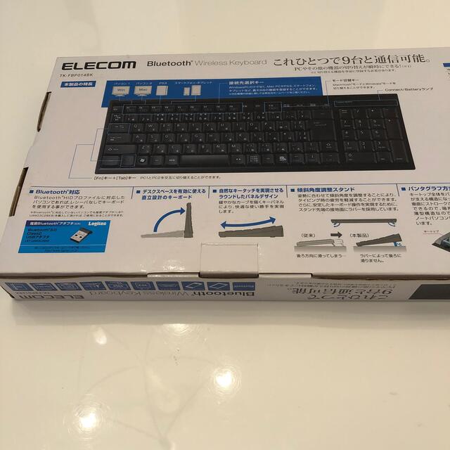 ELECOM(エレコム)のELECOM TK-FBP014BK Bluetooth Keyboard スマホ/家電/カメラのPC/タブレット(PC周辺機器)の商品写真