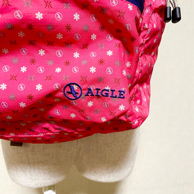 AIGLE(エーグル)のAIGLE エーグル　リュック　ポケッタブルリュック　ナイロン　ピンク レディースのバッグ(リュック/バックパック)の商品写真