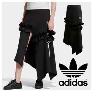 アディダス(adidas)のadidas フリルスカート(ロングスカート)