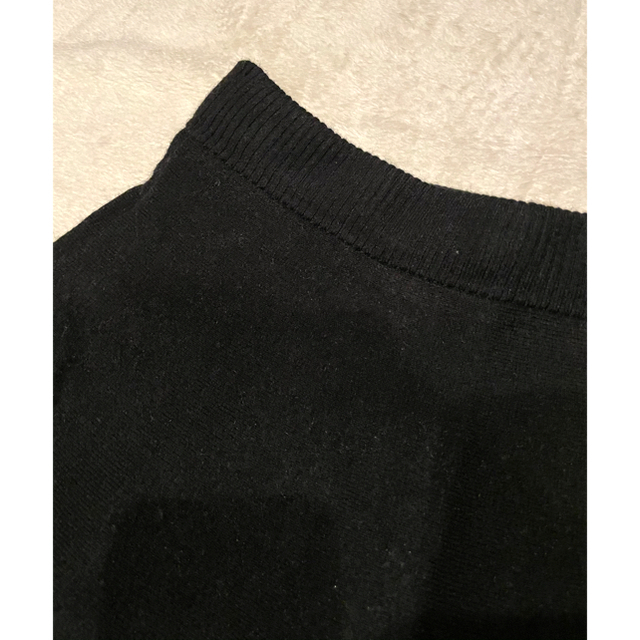 archives(アルシーヴ)のアルシーヴ　archives  ニットフレアスカート　ブラック　黒 レディースのスカート(ミニスカート)の商品写真