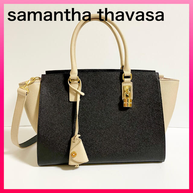 バイカラー超美品☆ samanthathavasa サマンサタバサ　2wayトートバッグ