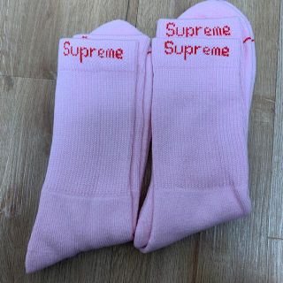 シュプリーム(Supreme)の2足分 Supreme Hanes Crew Socks Pink(ソックス)