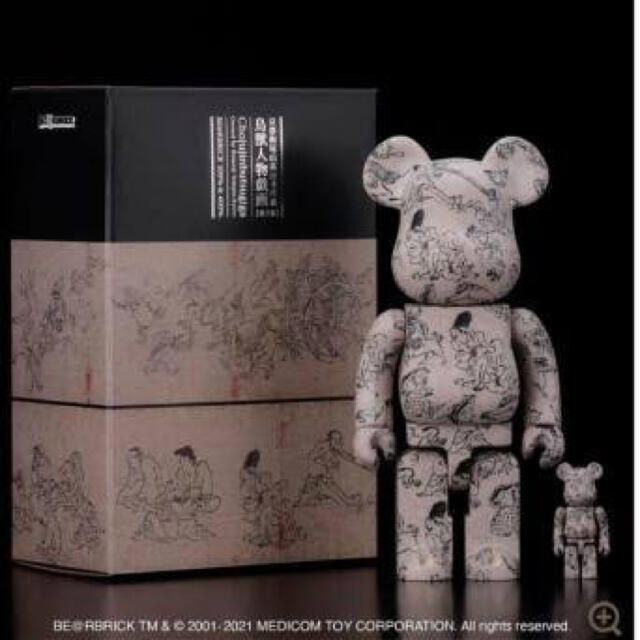 BE@RBRICK 狩野永徳「唐獅子図屏風」100% & 400%