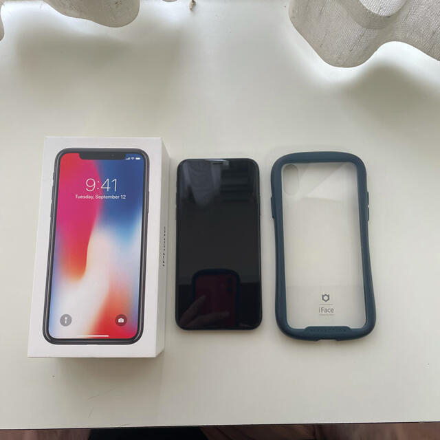 ショッピング半額 【美品】iPhone X Space Gray 64 GB SIMフリーケース