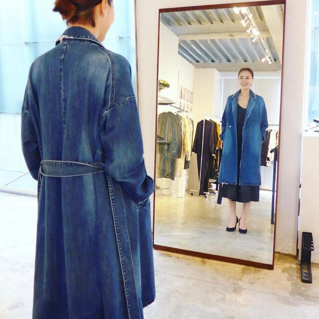 CLANE クラネ TENT LINE DENIM COAT トレンチコート www ...