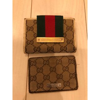 グッチ(Gucci)の【豆ちゃんさん専用】GUCCI グッチ  定期入れand財布(名刺入れ/定期入れ)