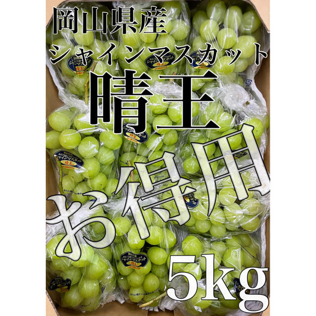 残り僅か！お得用！！岡山県産【シャインマスカット】優品　10房　5kg！