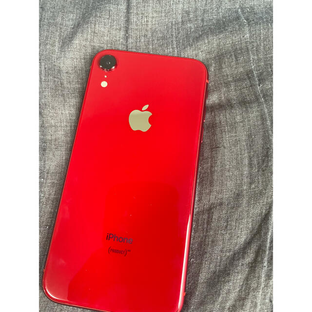 iPhone XR 赤　レッド　64GB ケース付き　SIMフリー 4