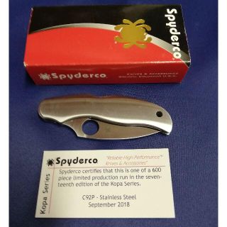 600本限定 廃盤 希少 C92P スパイダルコ コパ SPYDERCO(登山用品)