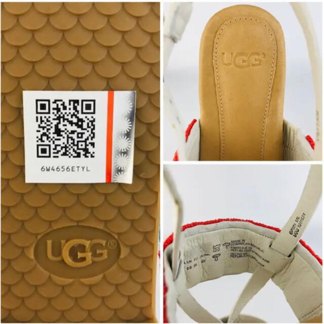 新品未使用★UGG・アグ ヴェローナ サラペビーズ レディースサンダル（22㎝）革靴