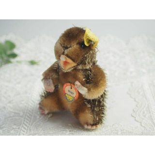 シュタイフ(Steiff)のシュタイフ★Nagy Beaver ID's完品★ビーバーのナギー★Steiff(ぬいぐるみ)