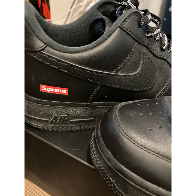 supreme エアフォース1 ブラック　27.5 黒　US9.5