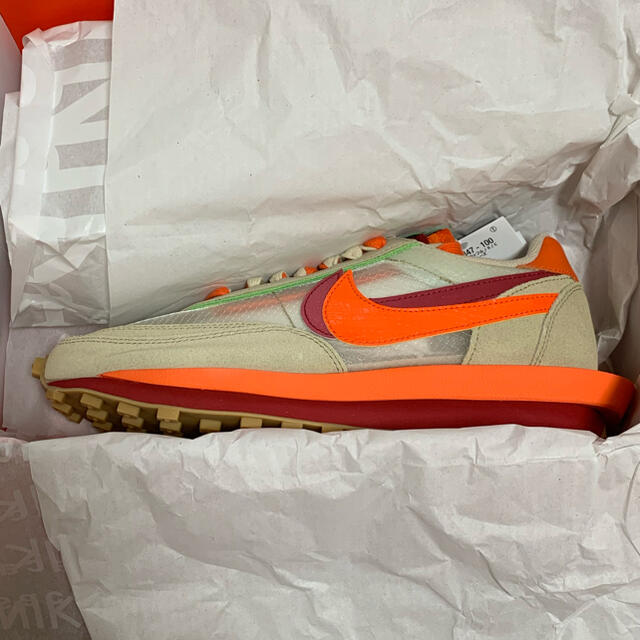 NIKE(ナイキ)のCLOT × SACAI × NIKE LD WAFFLE ORANGE  メンズの靴/シューズ(スニーカー)の商品写真