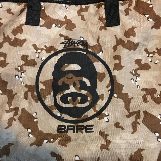 STUSSY(ステューシー)のSTUSSY×BAPE ステューシー ベイプ コラボ メンズのバッグ(トートバッグ)の商品写真