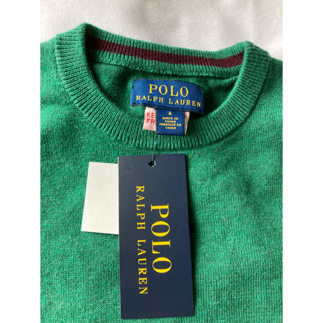 POLO RALPH LAUREN(ポロラルフローレン)のタグ付き未使用POLOキッズセーター キッズ/ベビー/マタニティのキッズ服男の子用(90cm~)(ニット)の商品写真