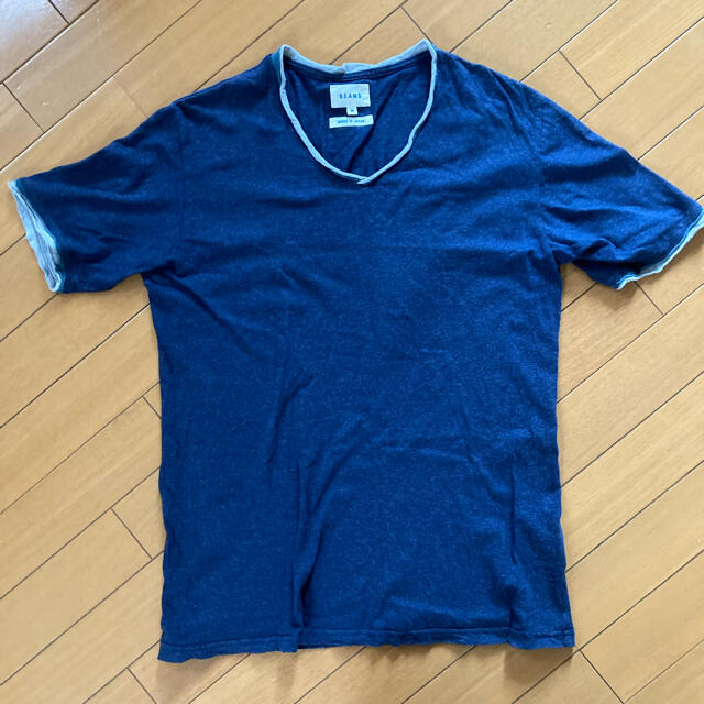 BEAMS(ビームス)のビームス　Vネック　Tシャツ　中古 メンズのトップス(Tシャツ/カットソー(半袖/袖なし))の商品写真